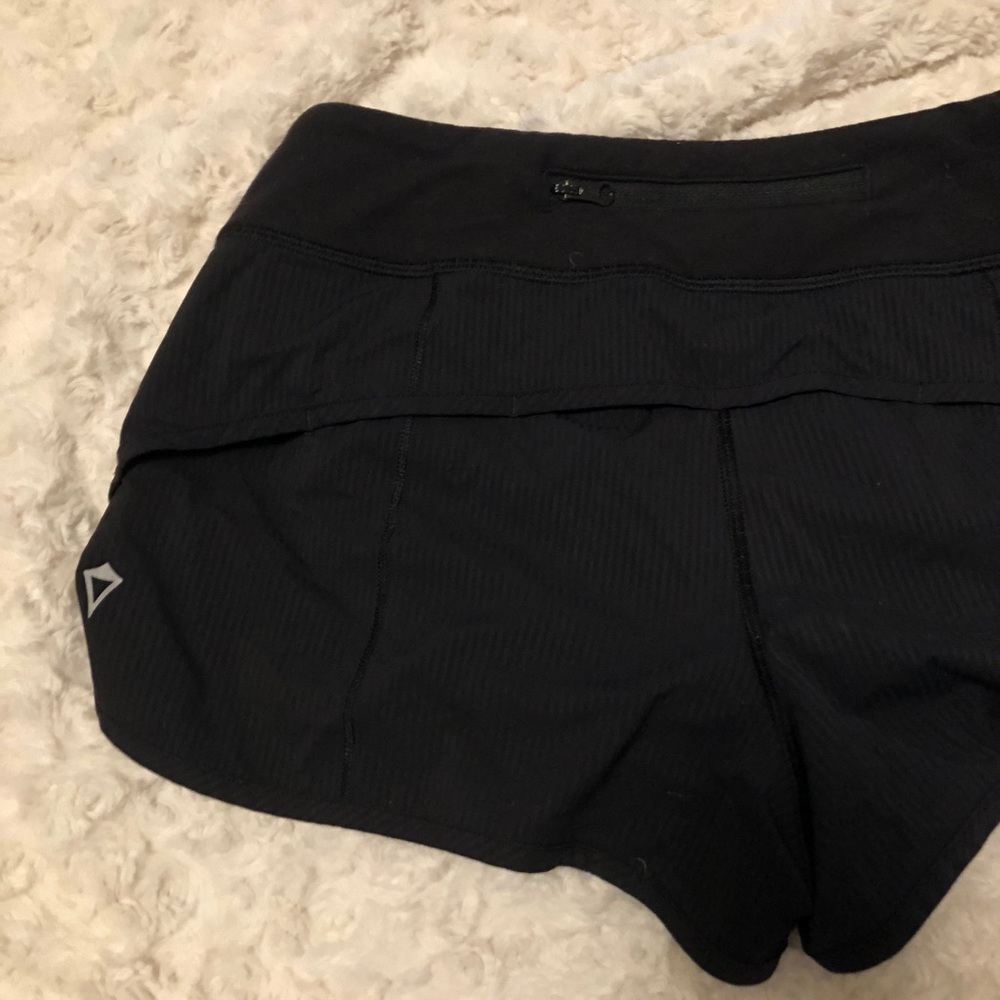 black athletic shorts